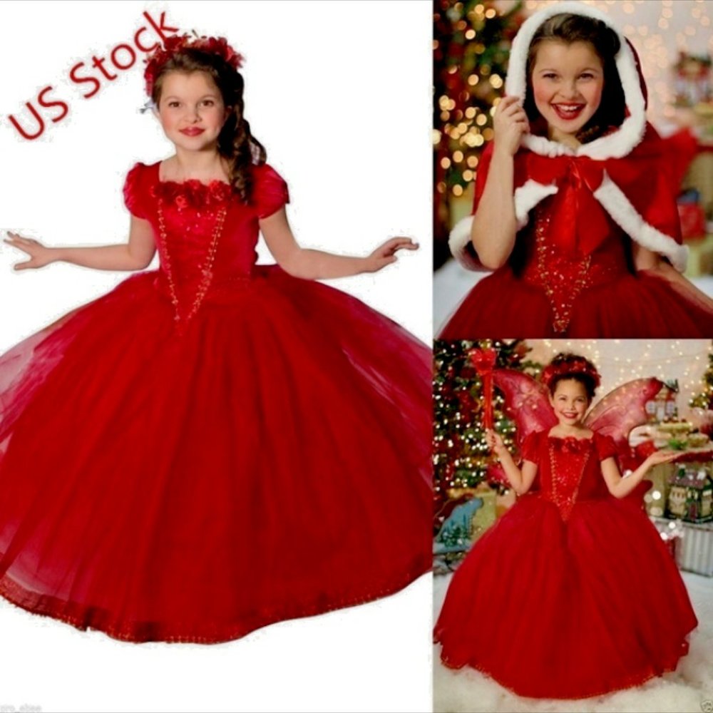 DRESSES FOR WINTER CAPE AND DRESS Size age 4 5 NEW - Picture 3 of 5